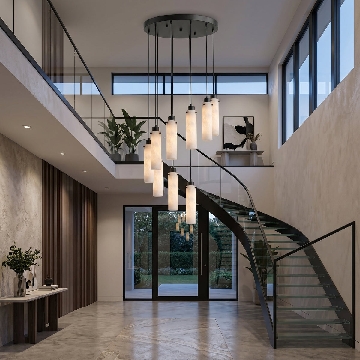 Avenisian Alabaster Combination Chandelier