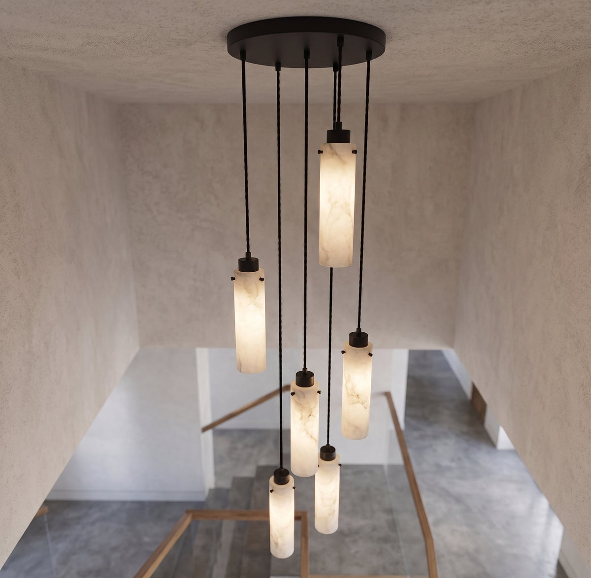 Avenisian Alabaster Combination Chandelier