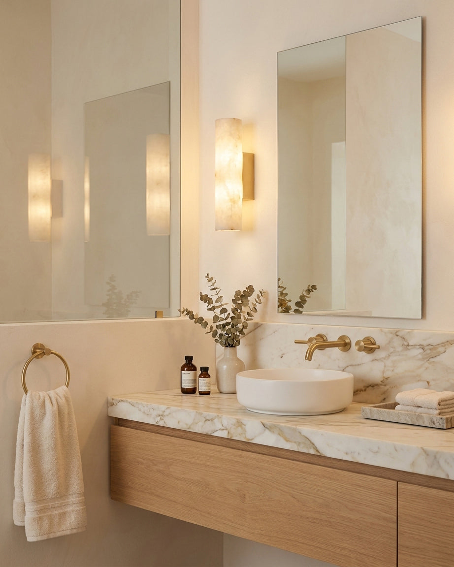 Aveninaya Alabaster Wall Sconce