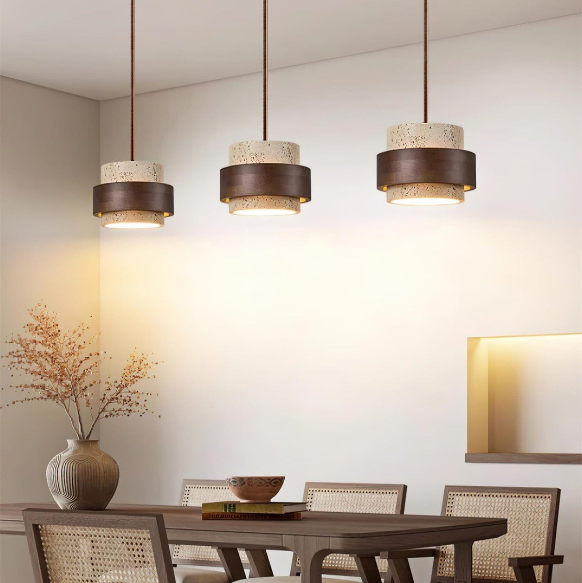Reribut Pendant Light Travertine