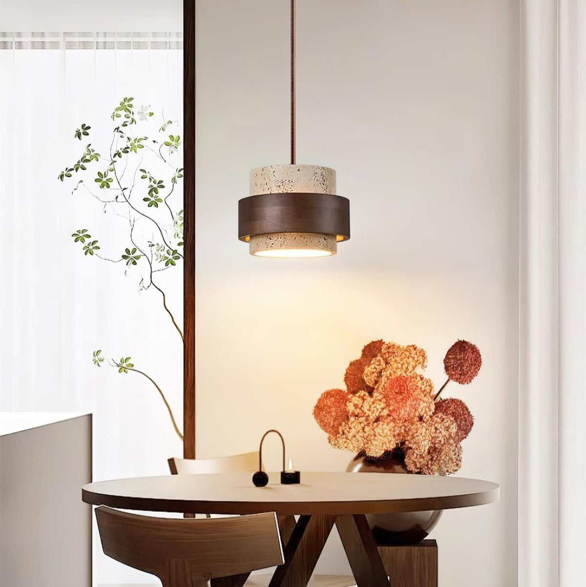 Reribut Pendant Light Travertine