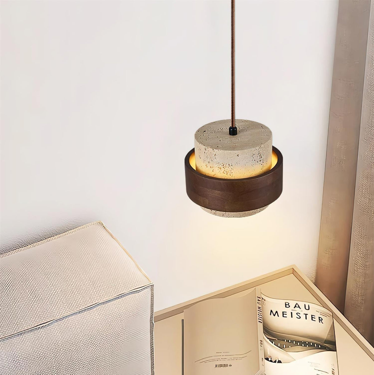 Reribut Pendant Light Travertine