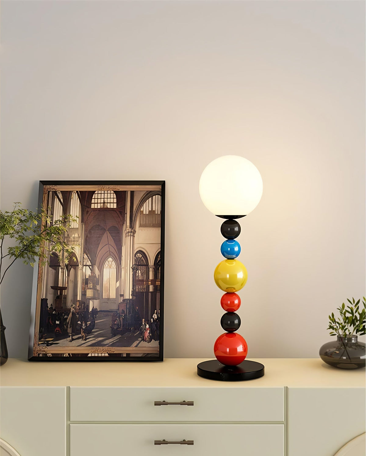 Zoriel Glass Artistic Floor Lamp
