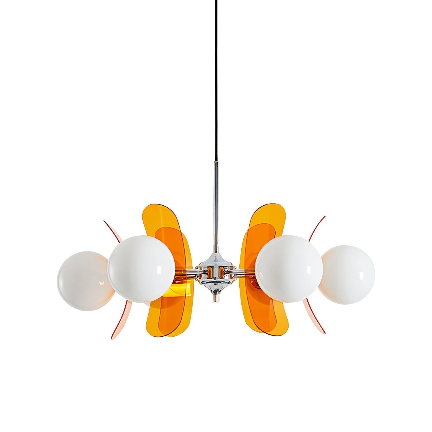 Prism Creativity Sputnik Orange Glass Chandelier