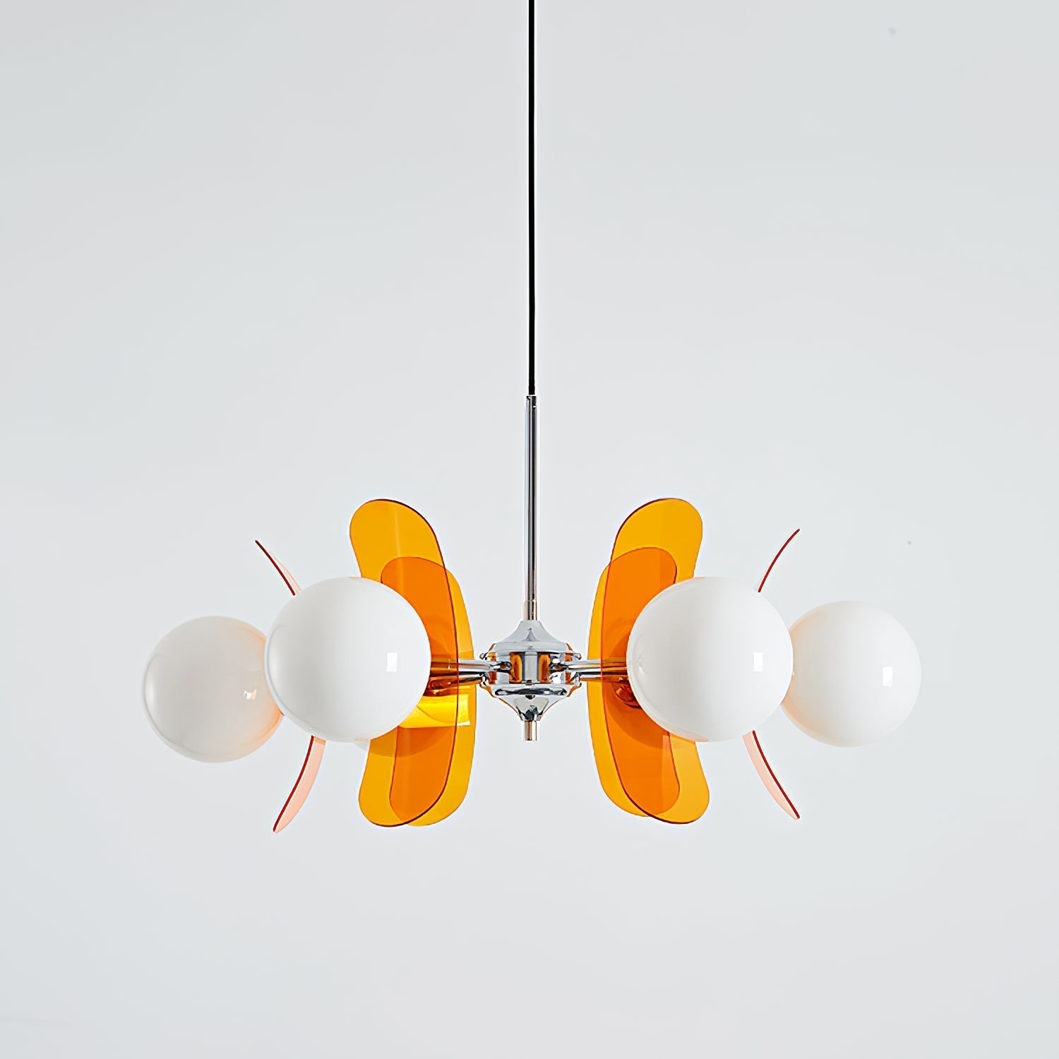 Prism Creativity Sputnik Orange Glass Chandelier