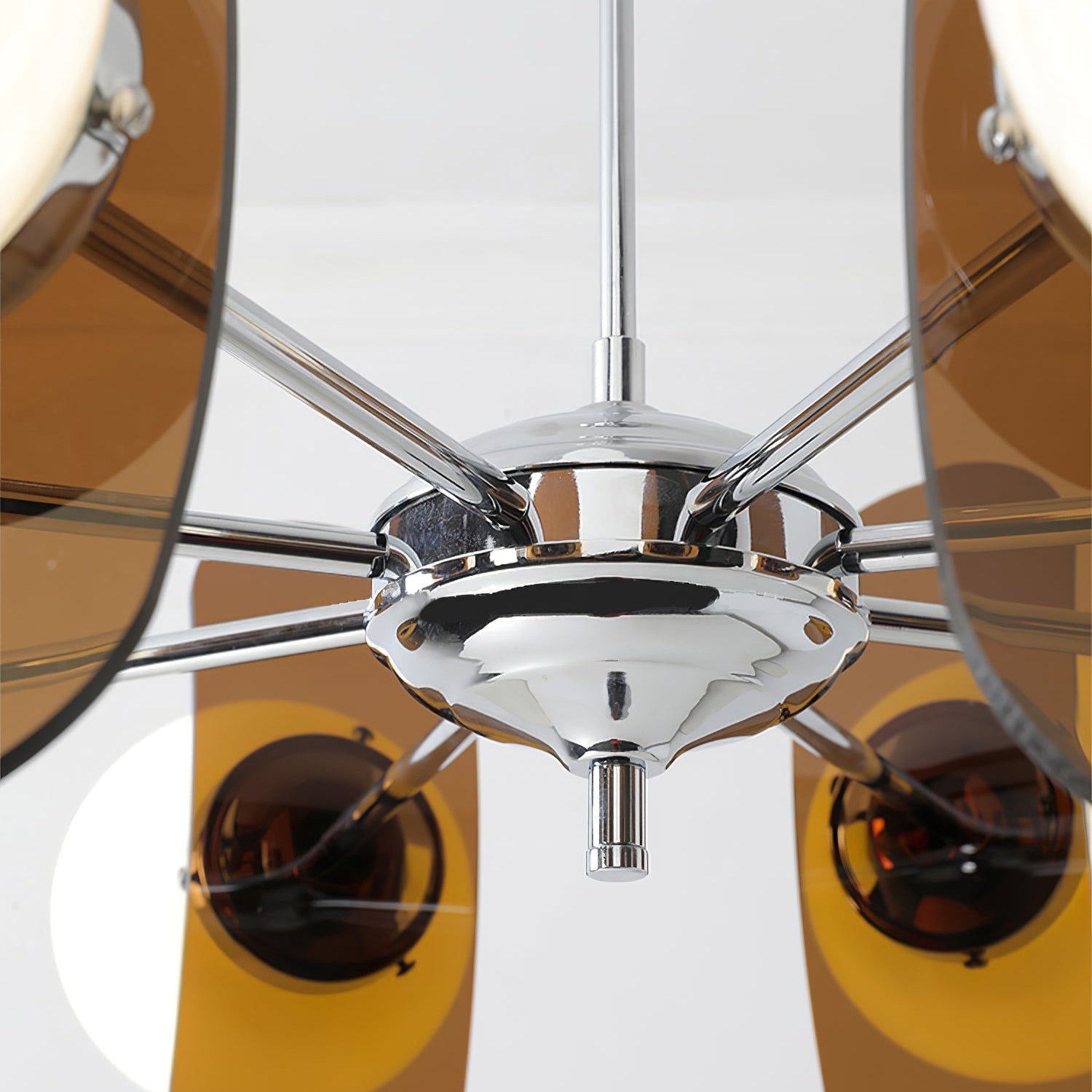 Prism Creativity Sputnik Orange Glass Chandelier