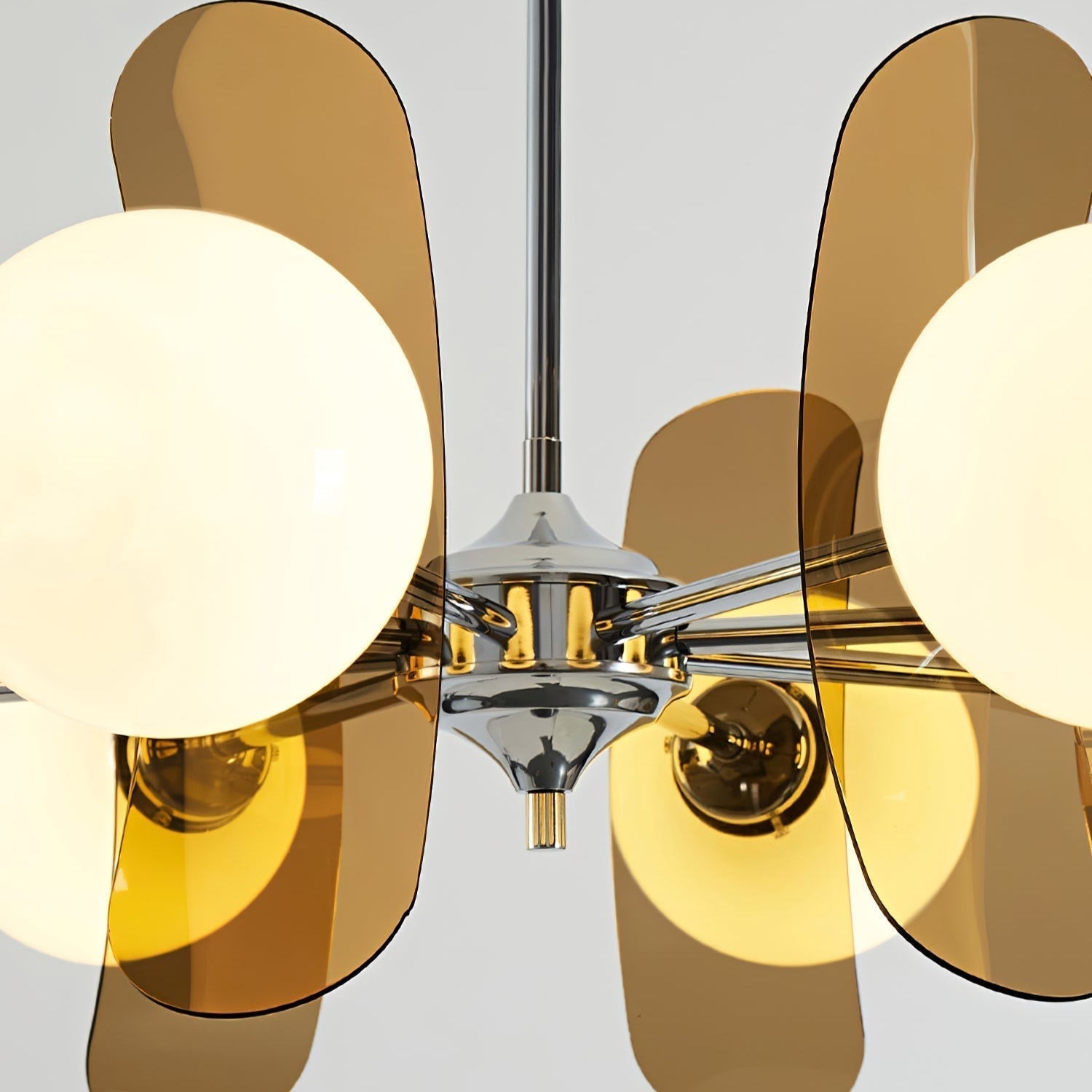 Prism Creativity Sputnik Orange Glass Chandelier