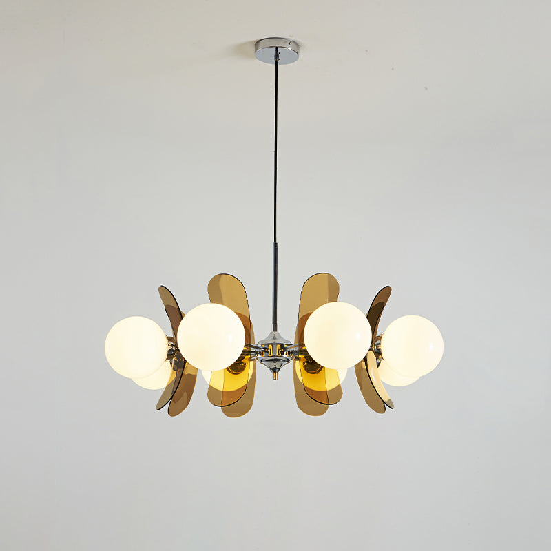 Prism Creativity Sputnik Orange Glass Chandelier