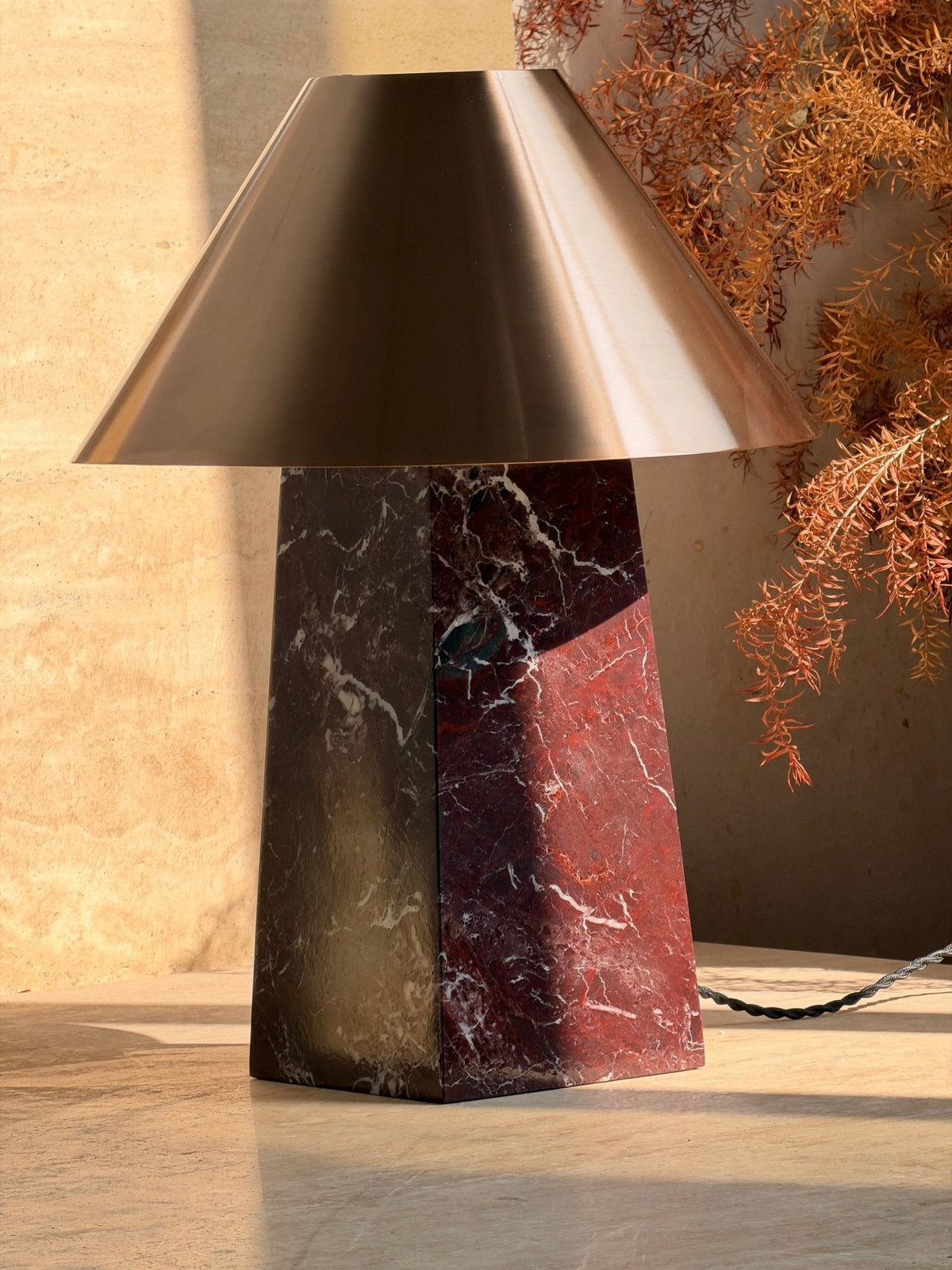 Conic Marble Table Lamp