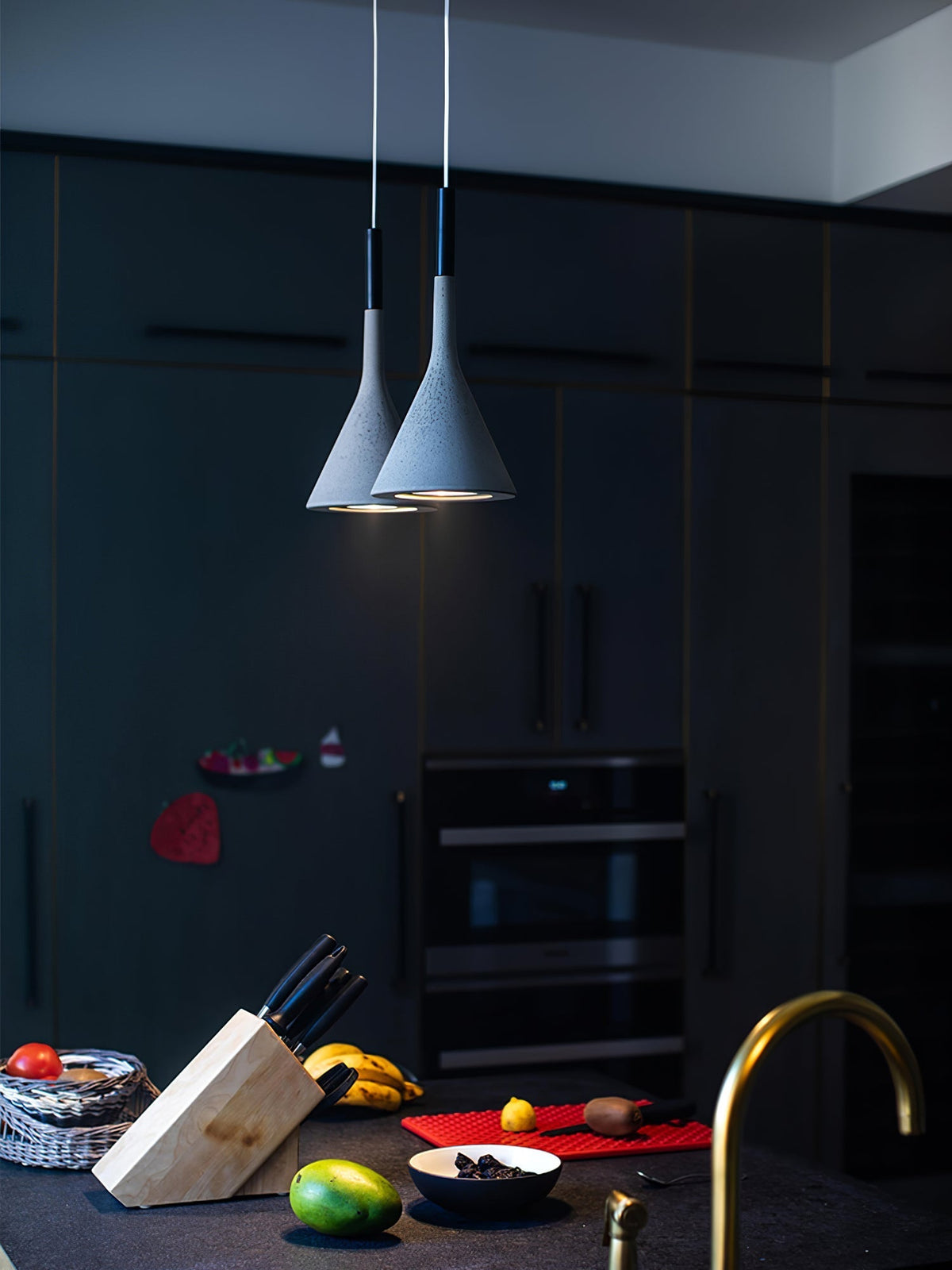 Nixor Pendant Lamp Concrete Conical Industrial