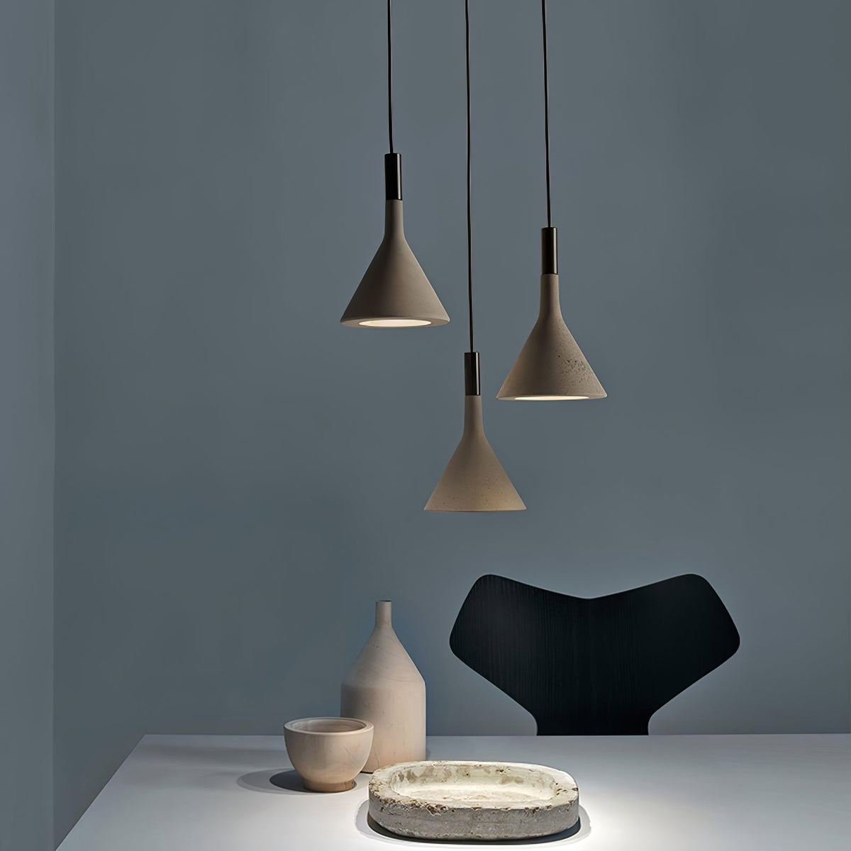 Nixor Pendant Lamp Concrete Conical Industrial