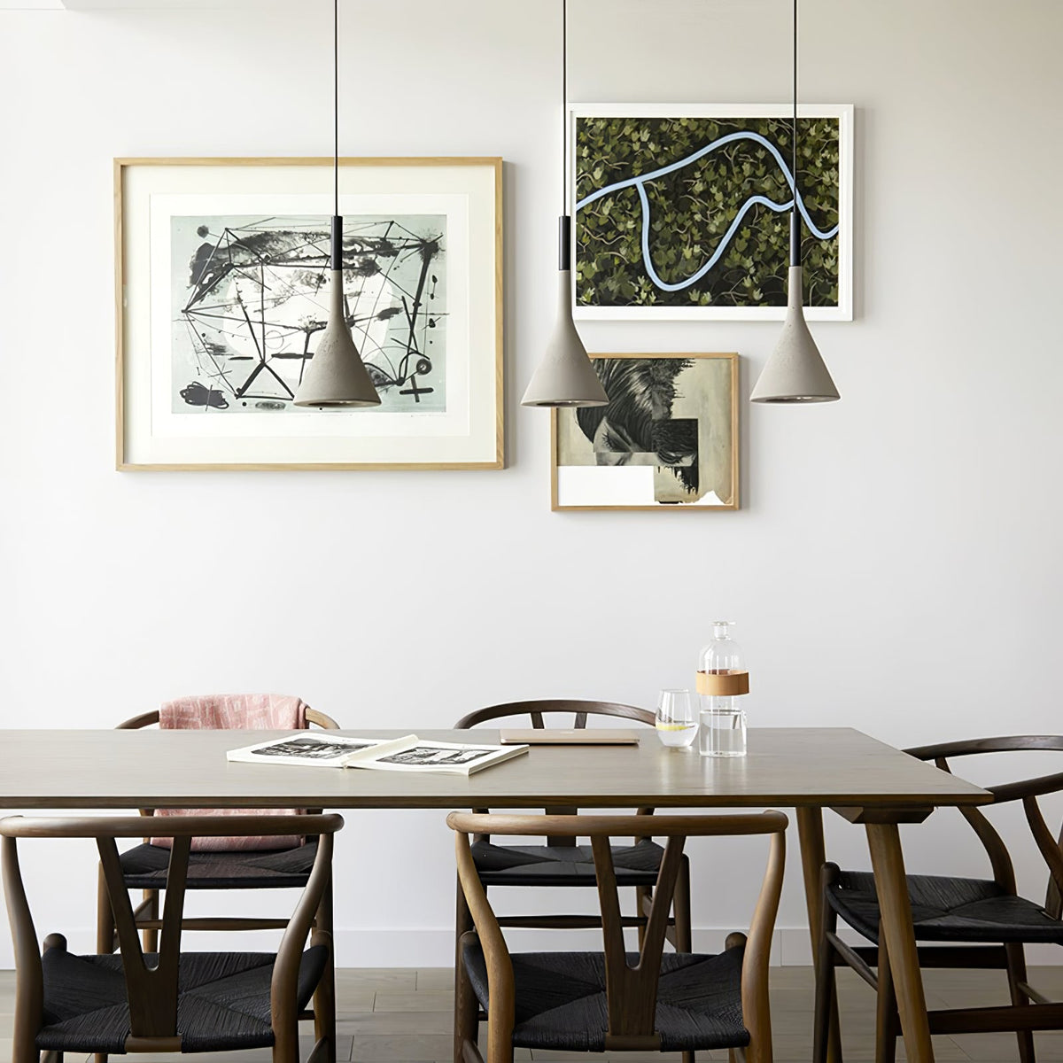 Nixor Pendant Lamp Concrete Conical Industrial