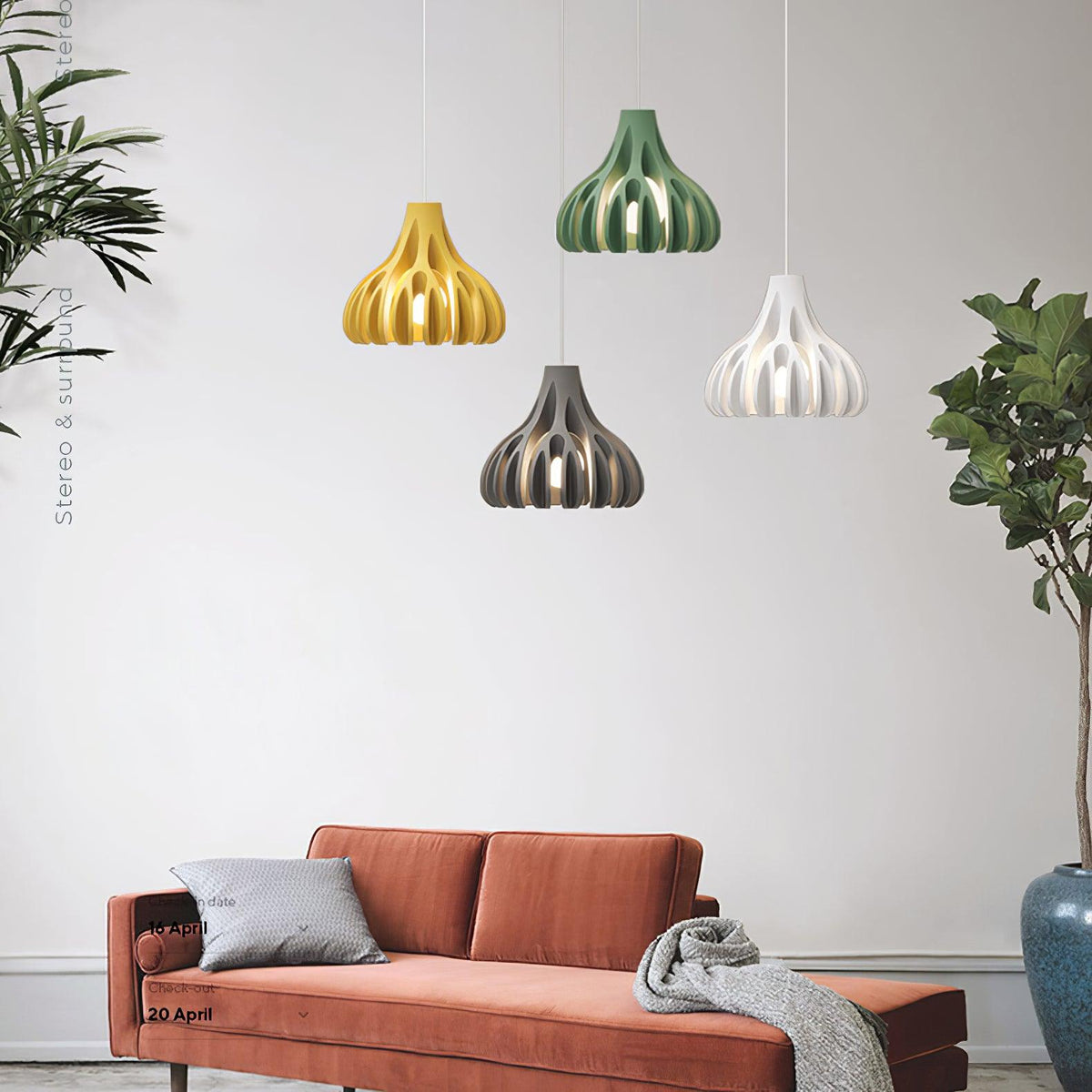 Valtu Coral Resin Pendant Lamp