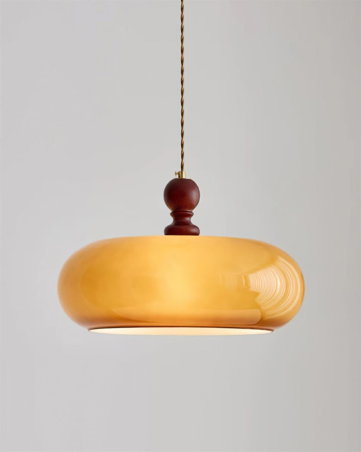 Arthur Amber Glass Shade Pendant Light
