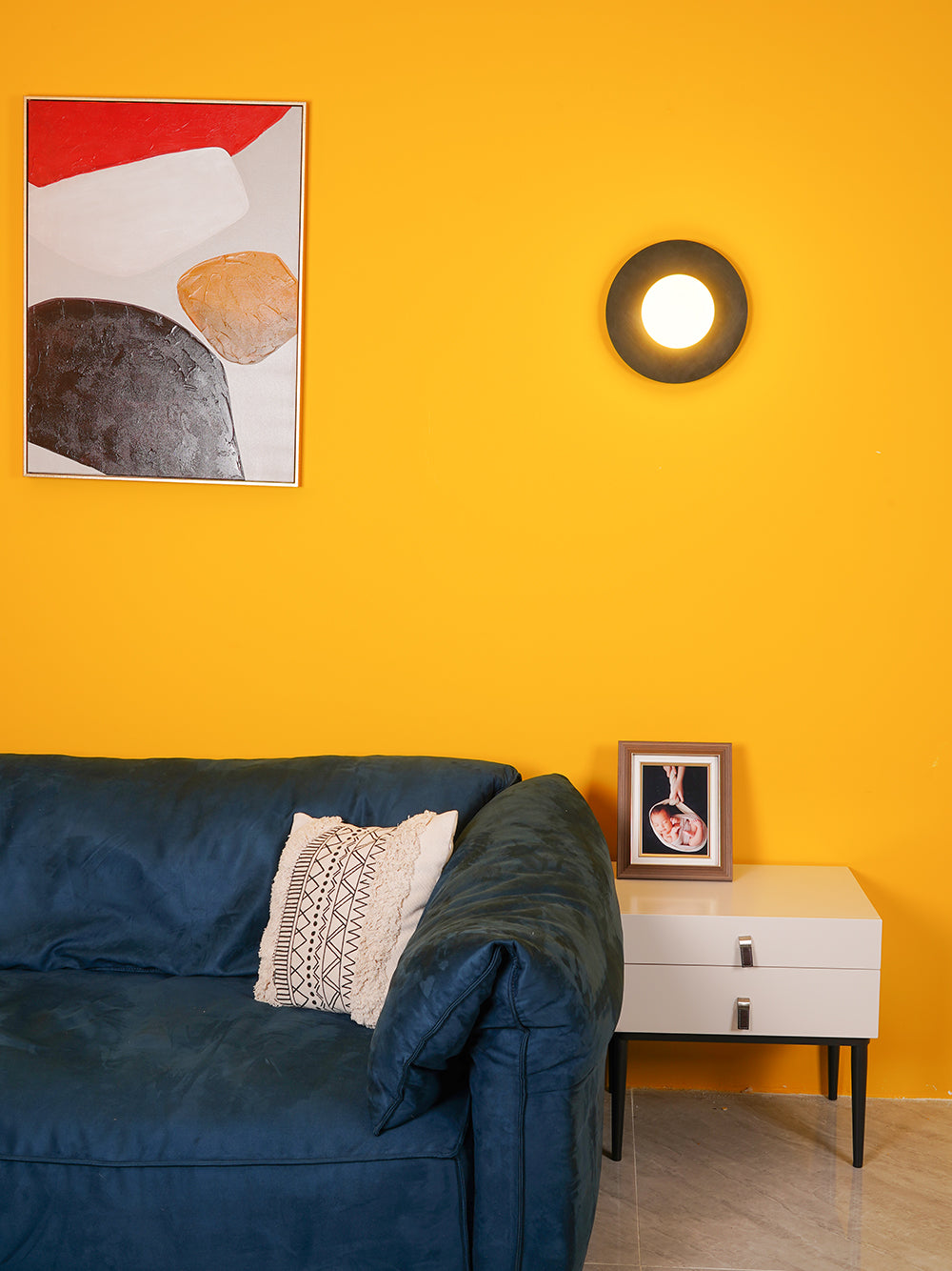 Haze Round Glass Wall Lamp