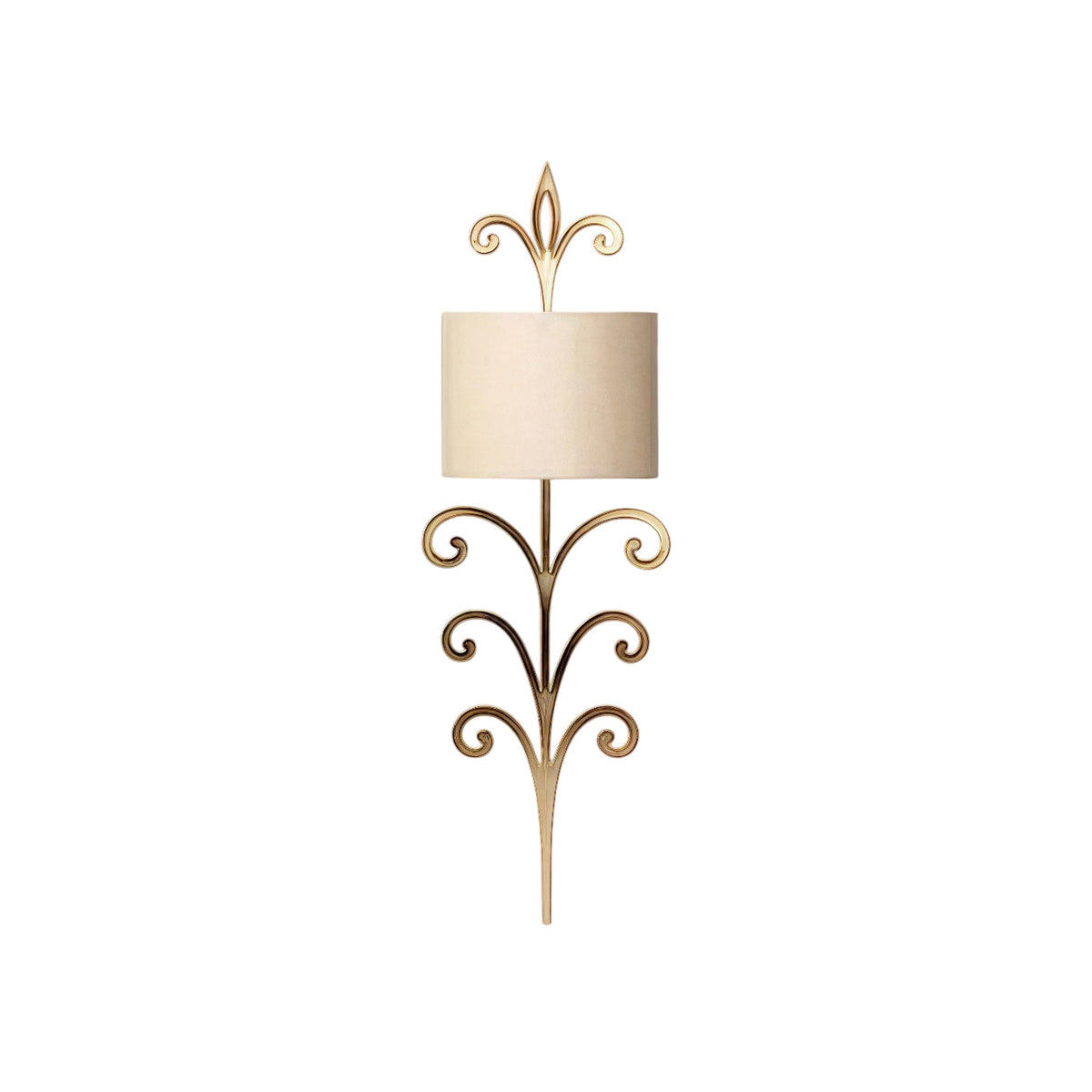 Pulse Unique Brass Fabric Wall Lamp