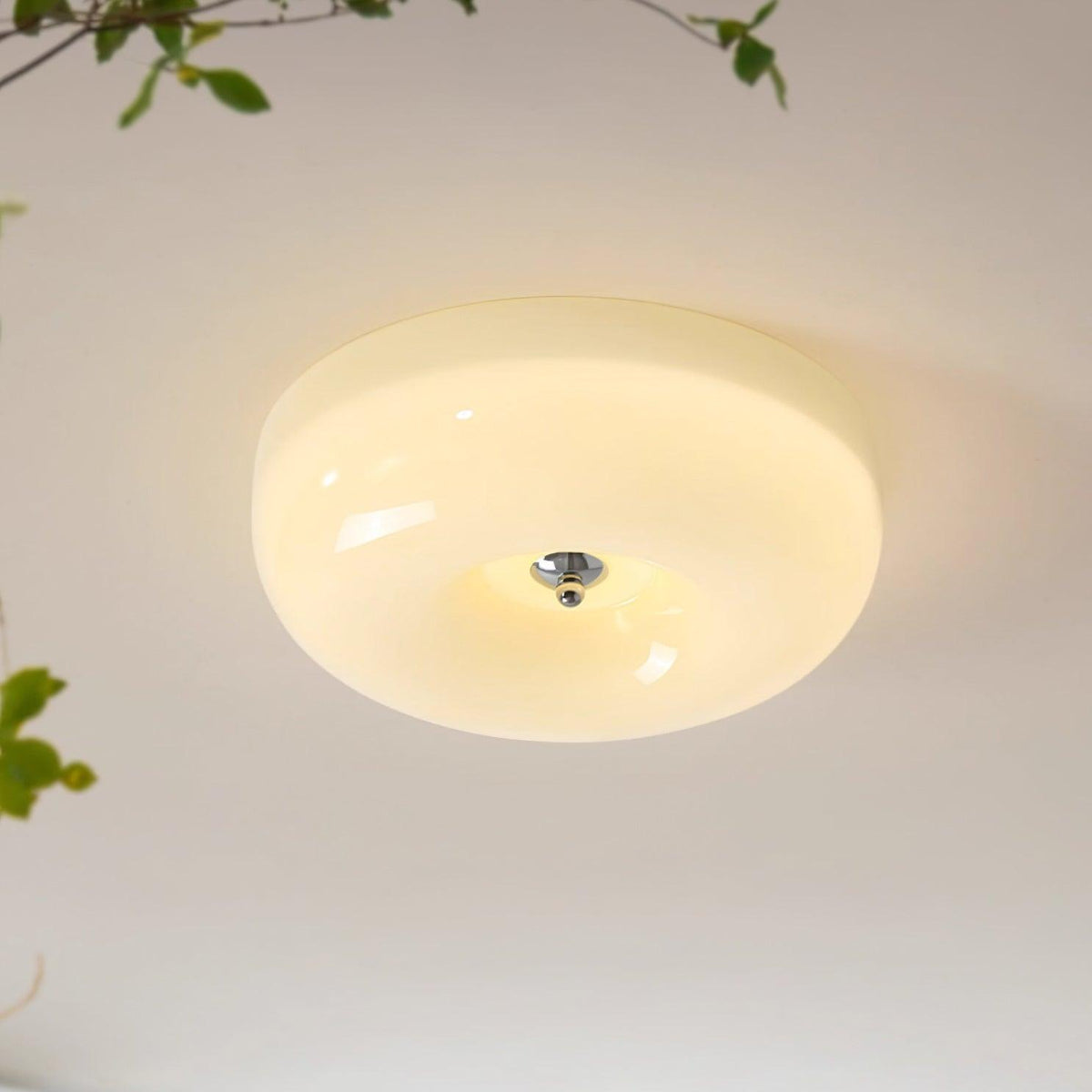 Cam Modern Minimalist Swirl Glass Ceiling Lamp