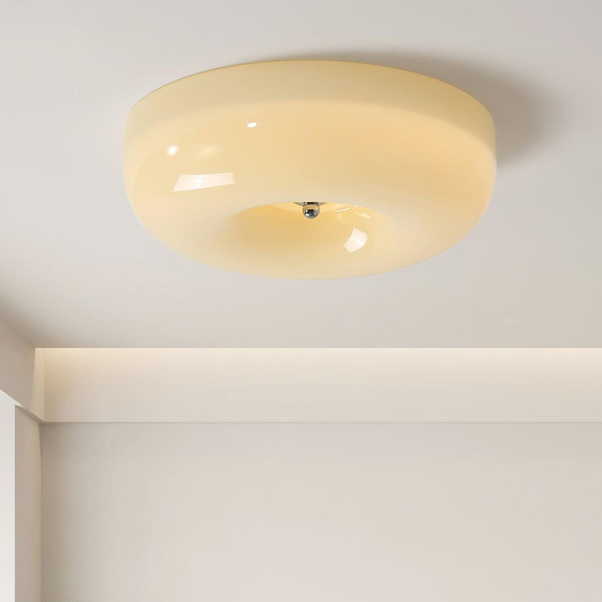 Rosemont Swirl Glass Flush Mount Ceiling Light