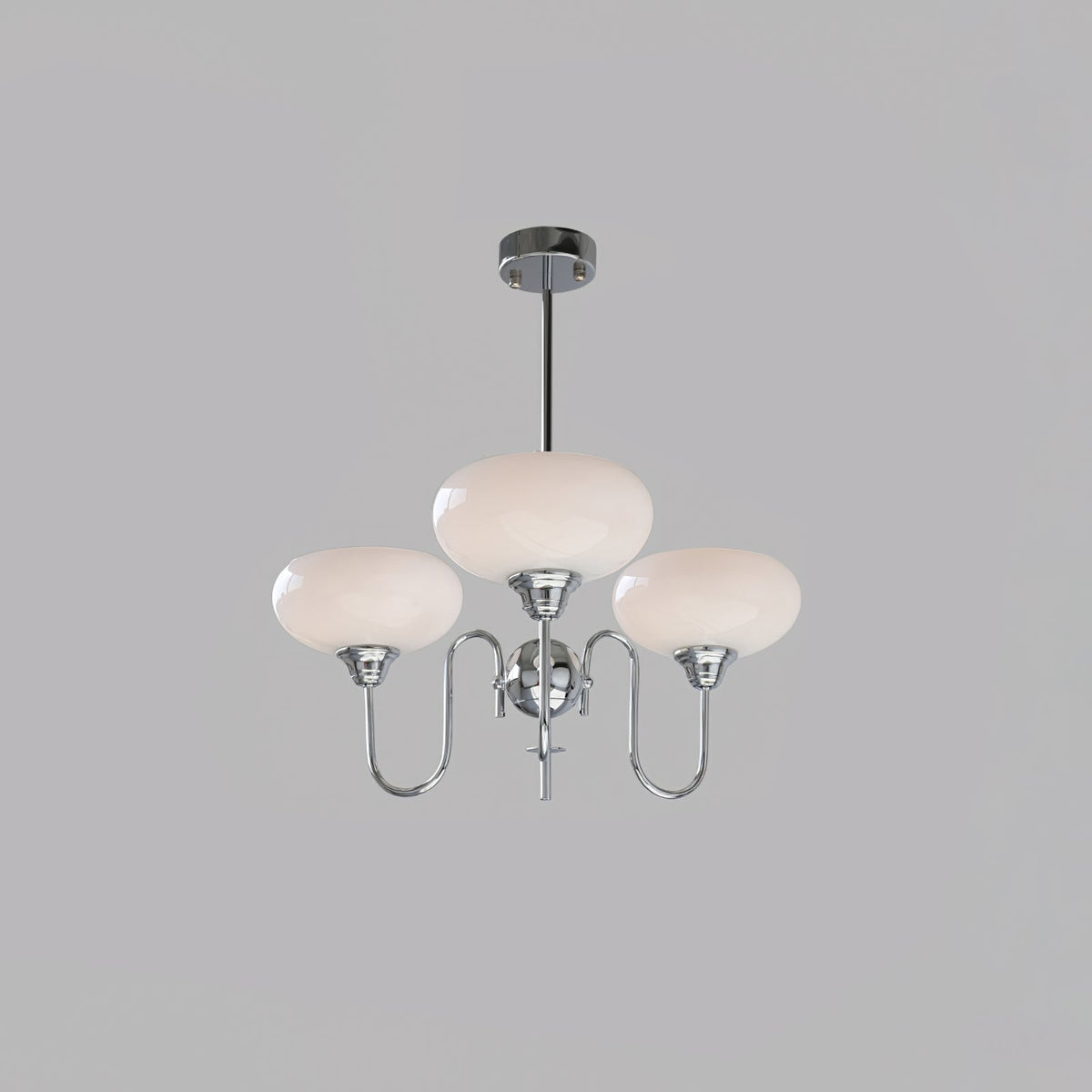 Nidorot Vintage LED Metal Multi Lampshade Creamy White Yellow Bulbs Luxury Bedroom Living Room Pendant Light, Gold/Chrome