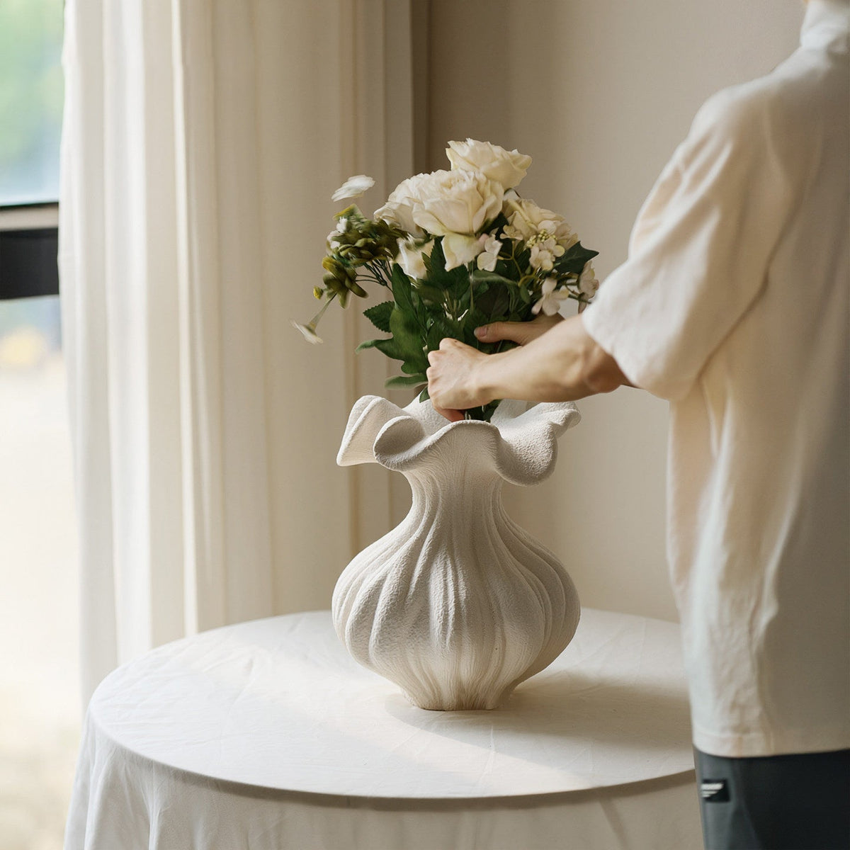 Terianaine Sculpted Vase