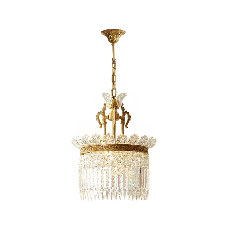 Cabopen Chandelier Brass & Crystal