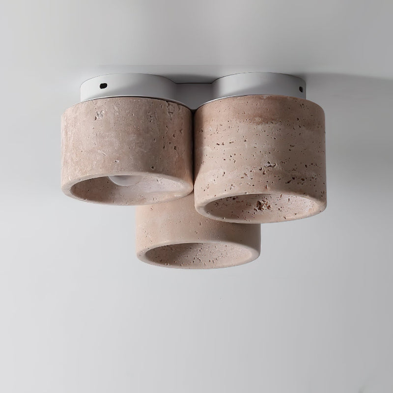 Valeneon Ceiling Light 3 head Travertine