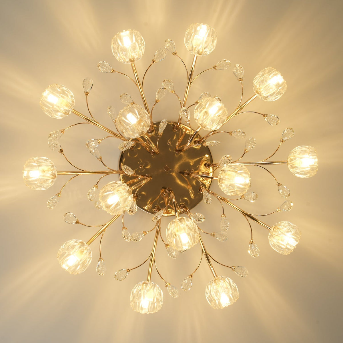 Elyinira Postmodern Luxury Flower Crystal Ceiling Light