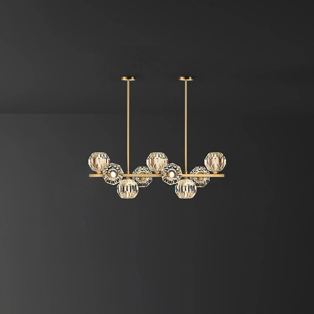 Celisella Crystal Glass Ball Chandelier