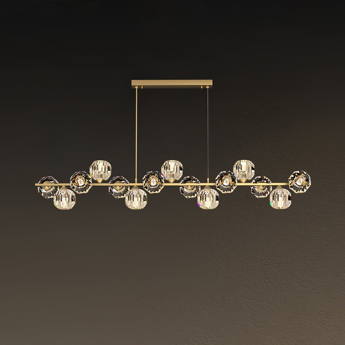 Celisella Crystal Glass Ball Chandelier