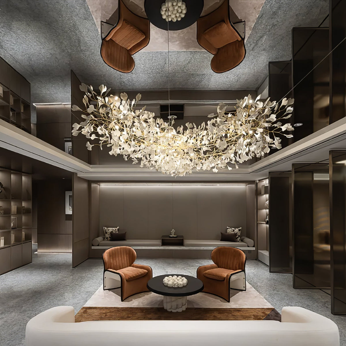 Eurzoris Gingko Leaf Chandelier