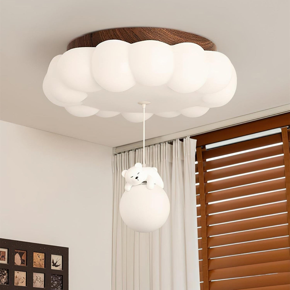 Zanaget Cute Cake Bear Ceiling Light
