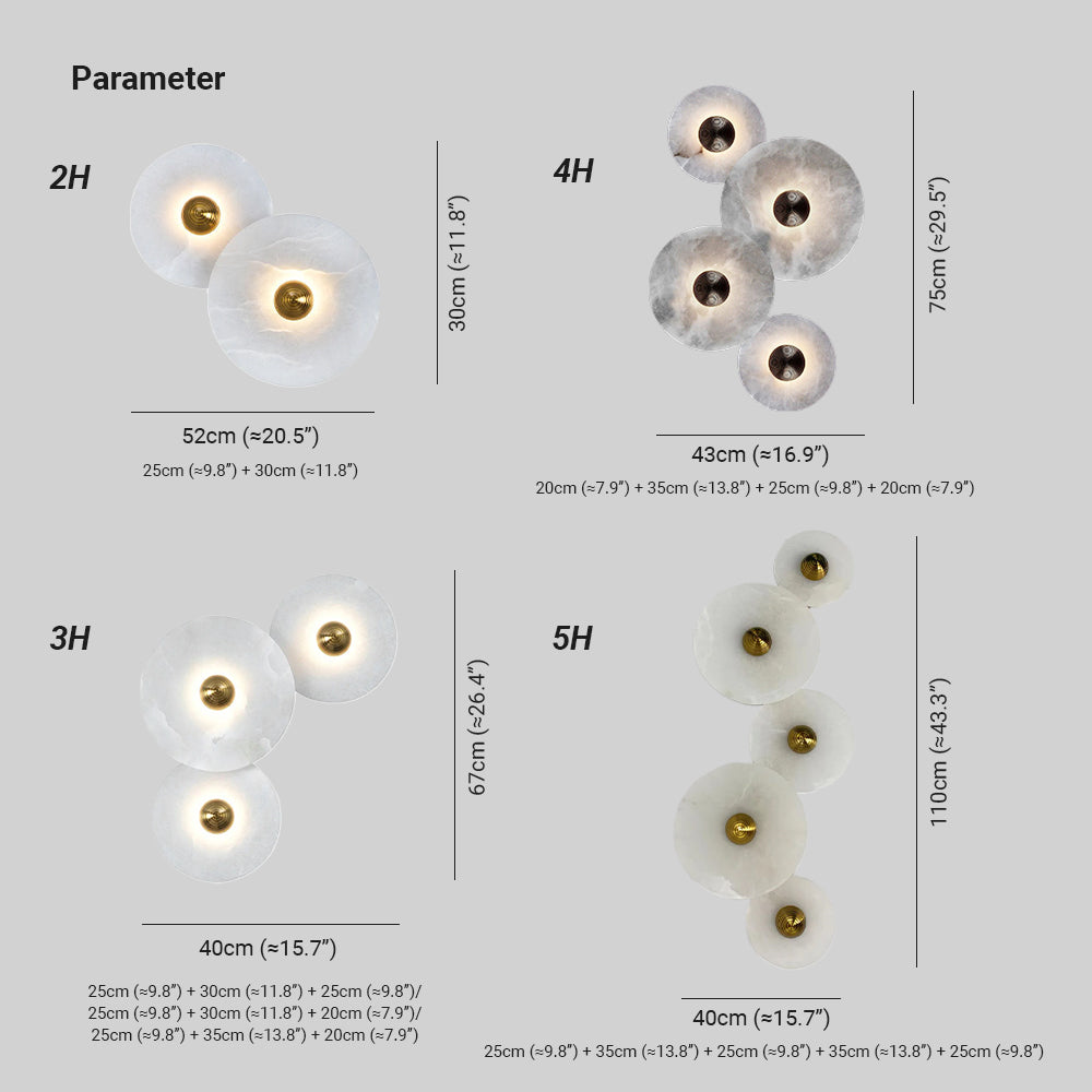 Zapupil Alabaster Combination Wall Lamp