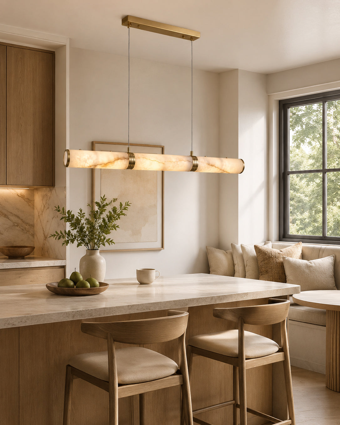 Garonne Alabaster Linear Chandelier
