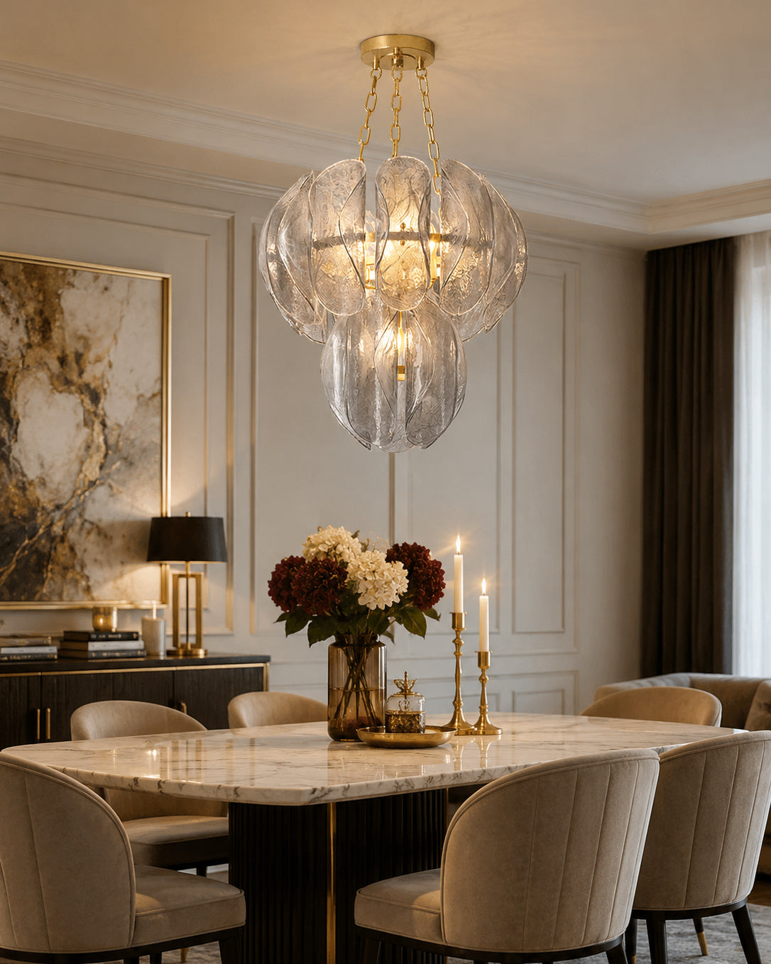 Salinger Glass Chandelier