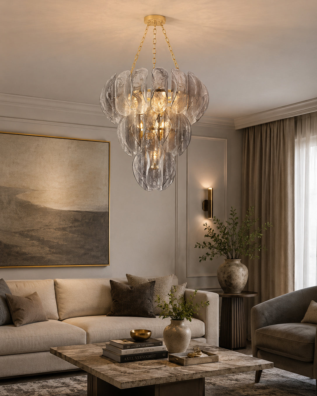 Salinger Glass Chandelier