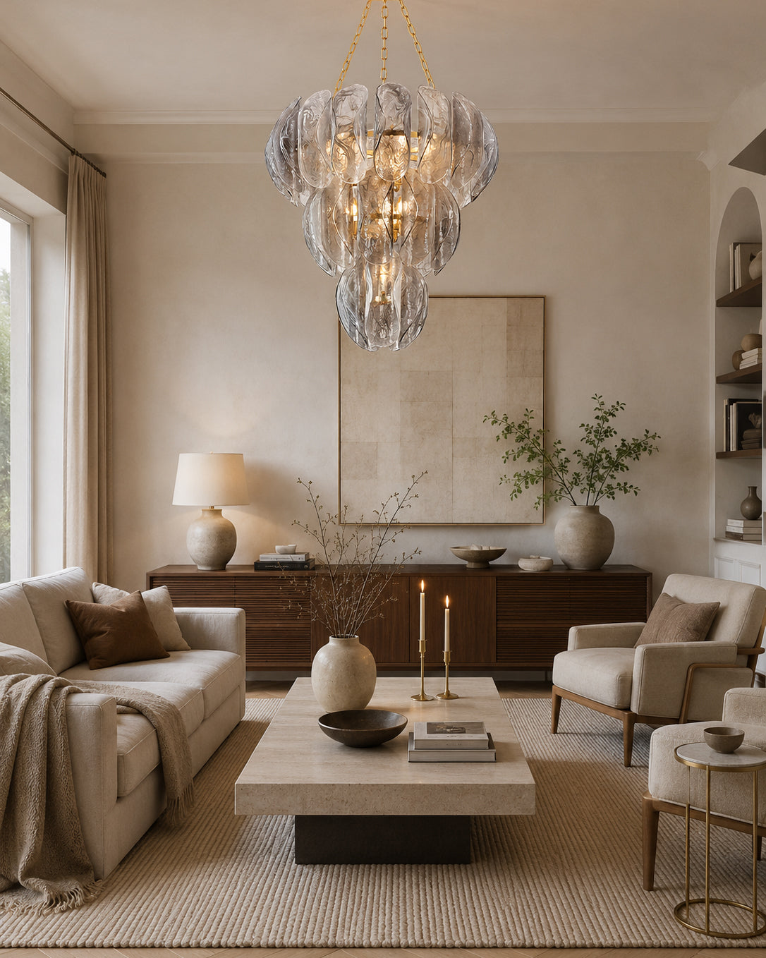 Salinger Glass Chandelier