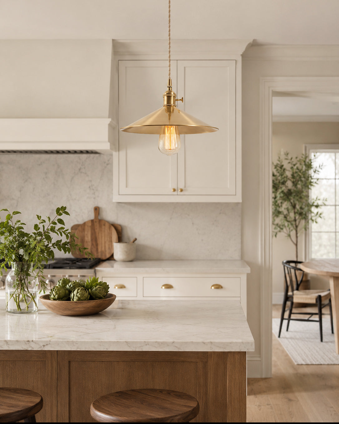 Alberta Brass Pendant Light