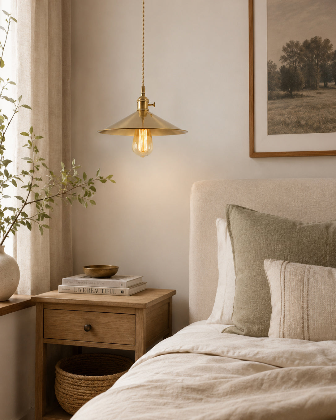 Alberta Brass Pendant Light