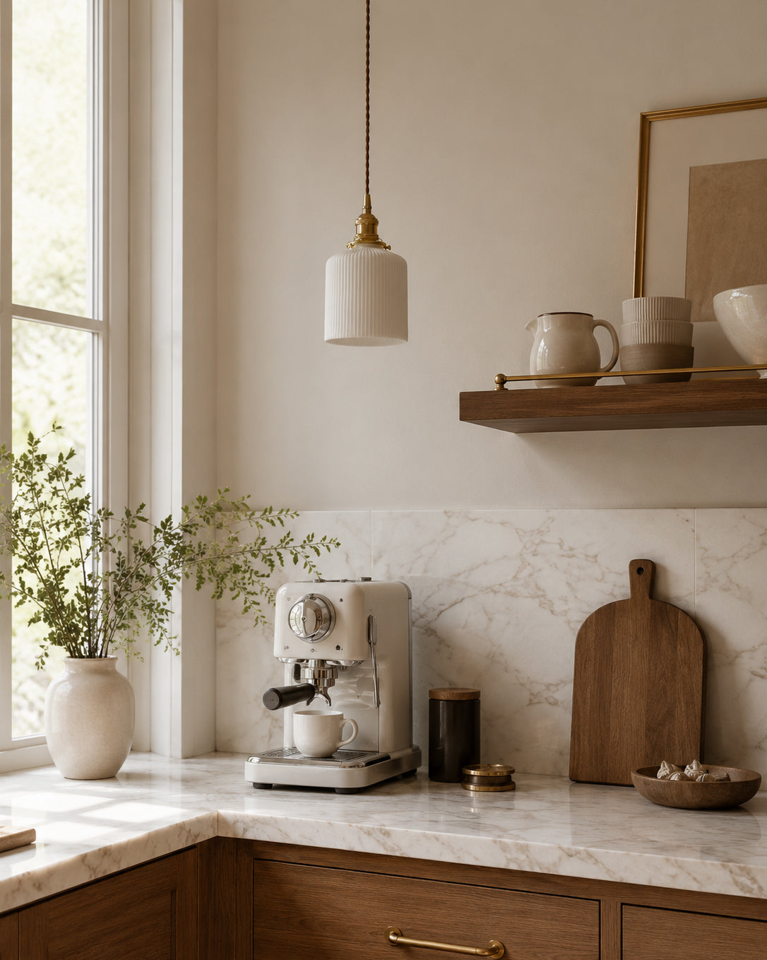Miraria Ribbed Ceramics Pendant Lamp