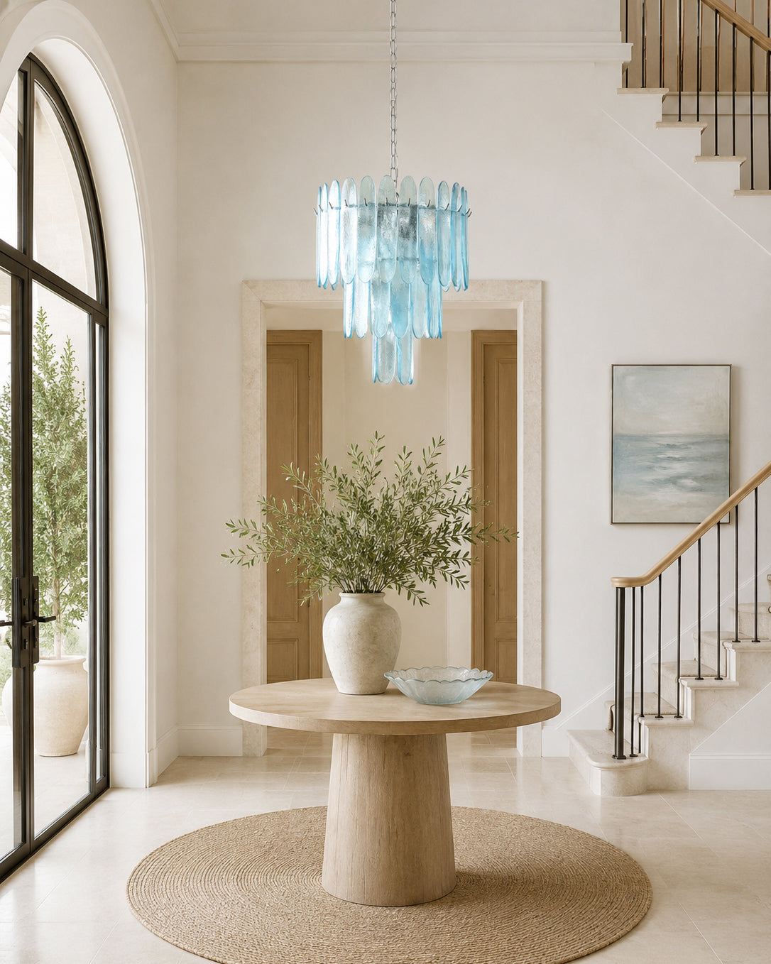 Catalina Glass Waterfall Chandelier