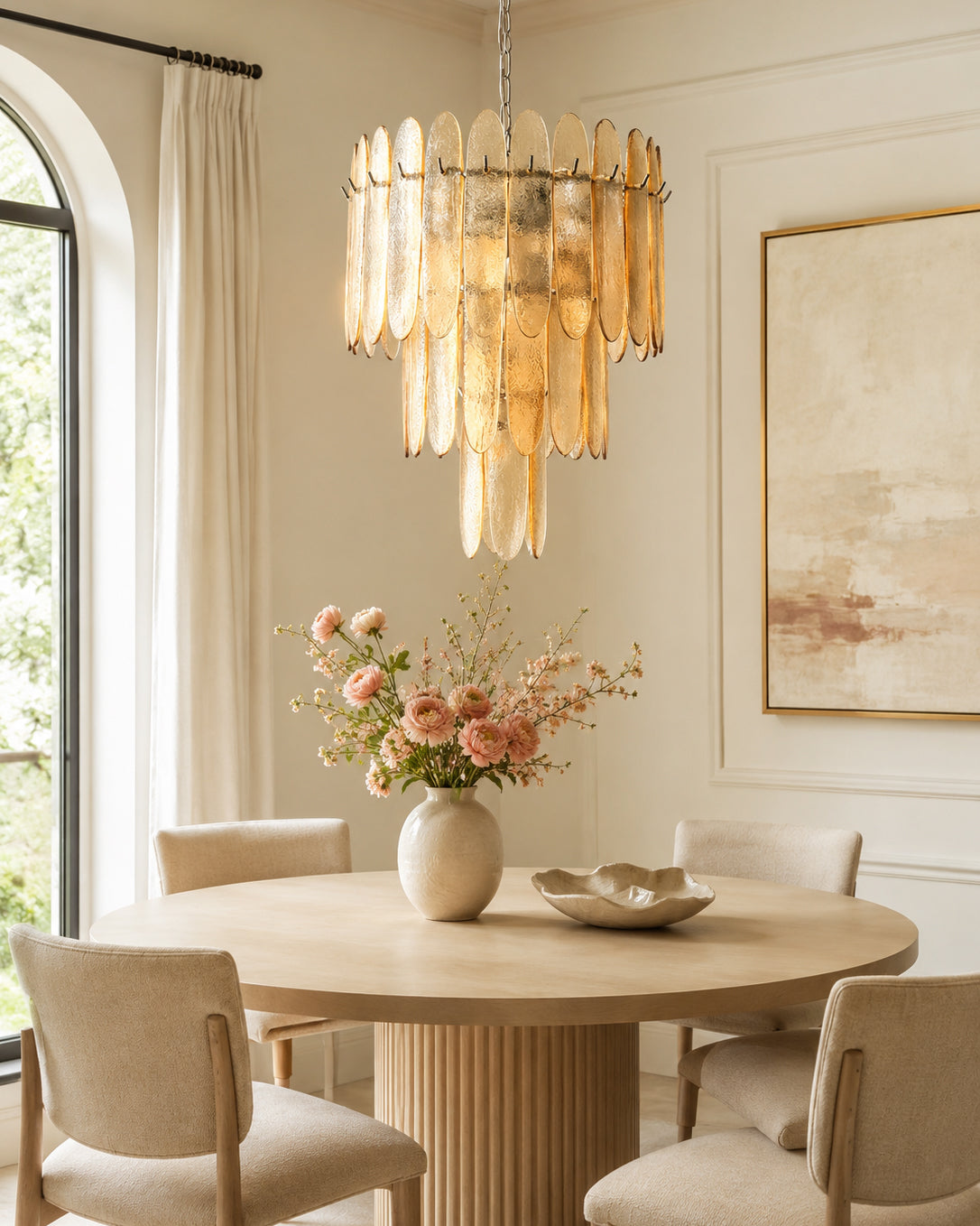Catalina Glass Waterfall Chandelier