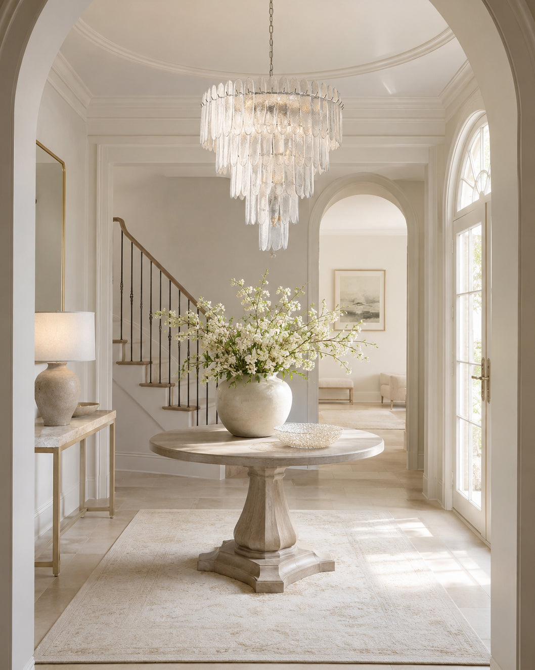 Catalina Glass Waterfall Chandelier
