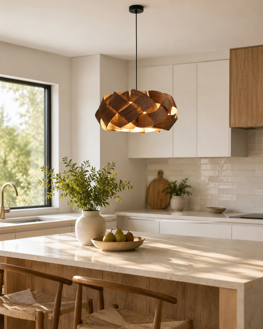 Morna Wood Pendant Light