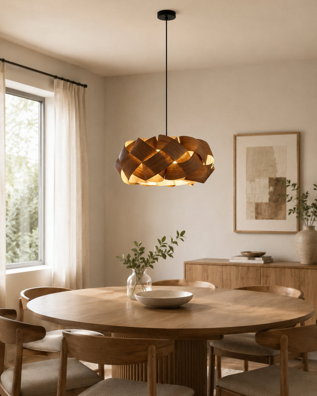 Morna Wood Pendant Light
