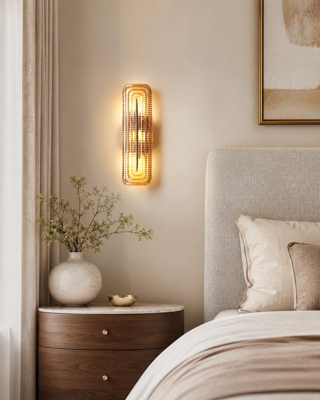 Astor Fluted Glass Wall Sconce