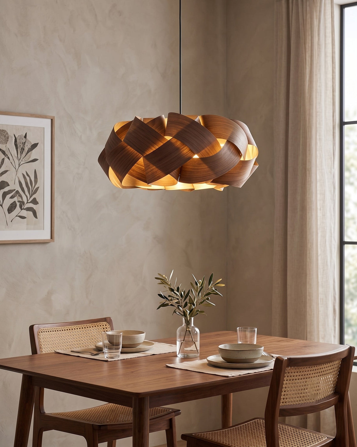 Morna Wood Pendant Light