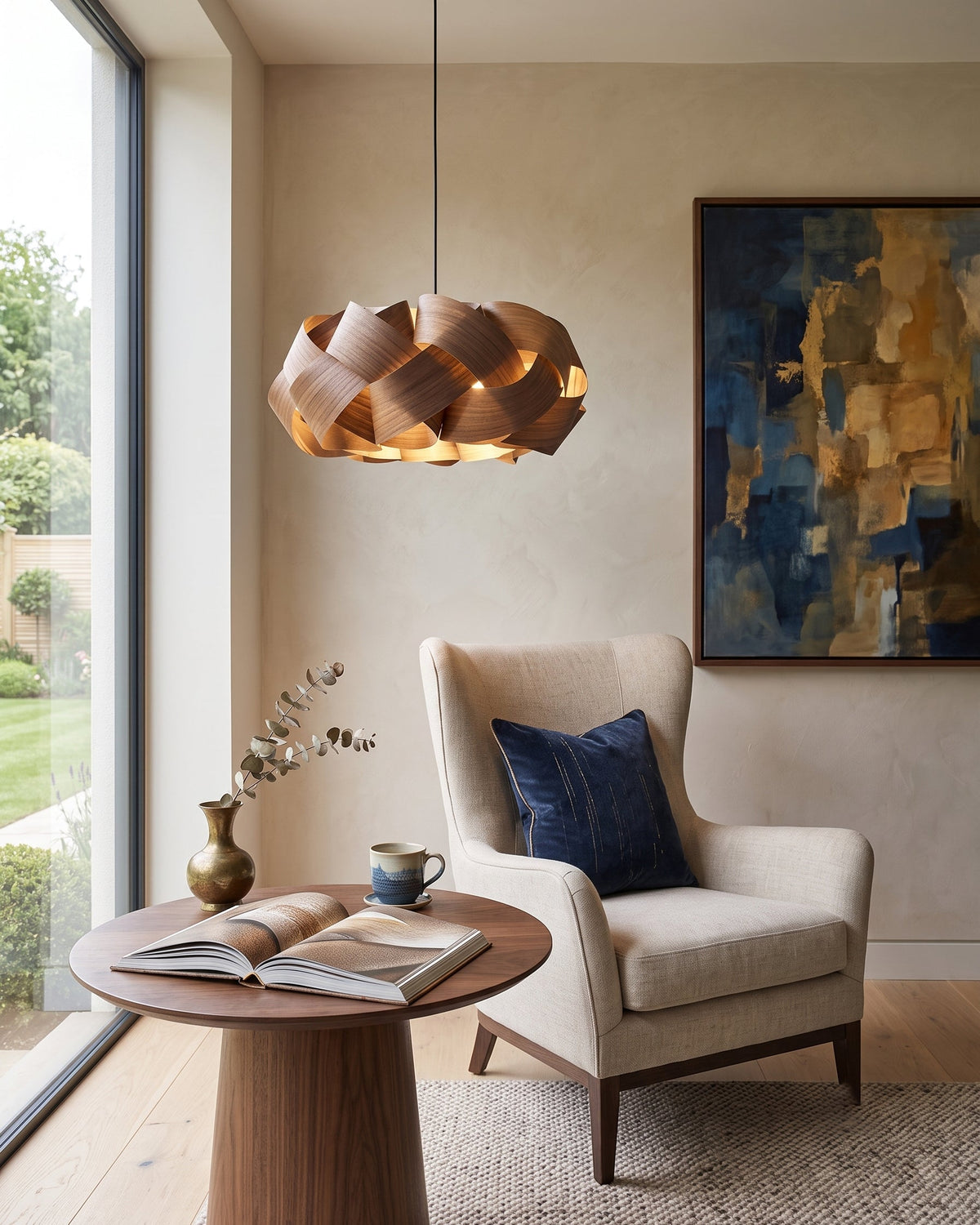 Morna Wood Pendant Light