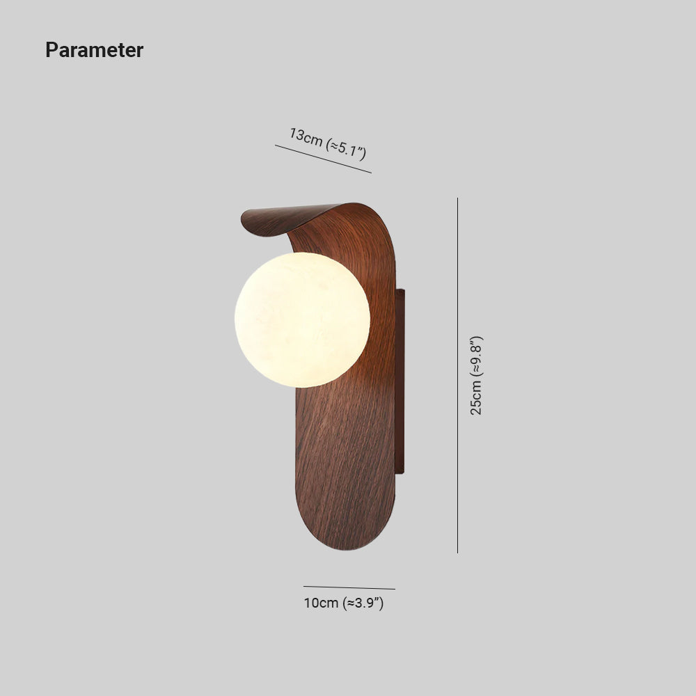 Sovedot Indoor Wall Lamp Wood / Walnut