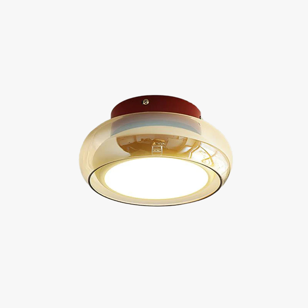Nomivar Retro Glass Flush Mount Ceiling Light