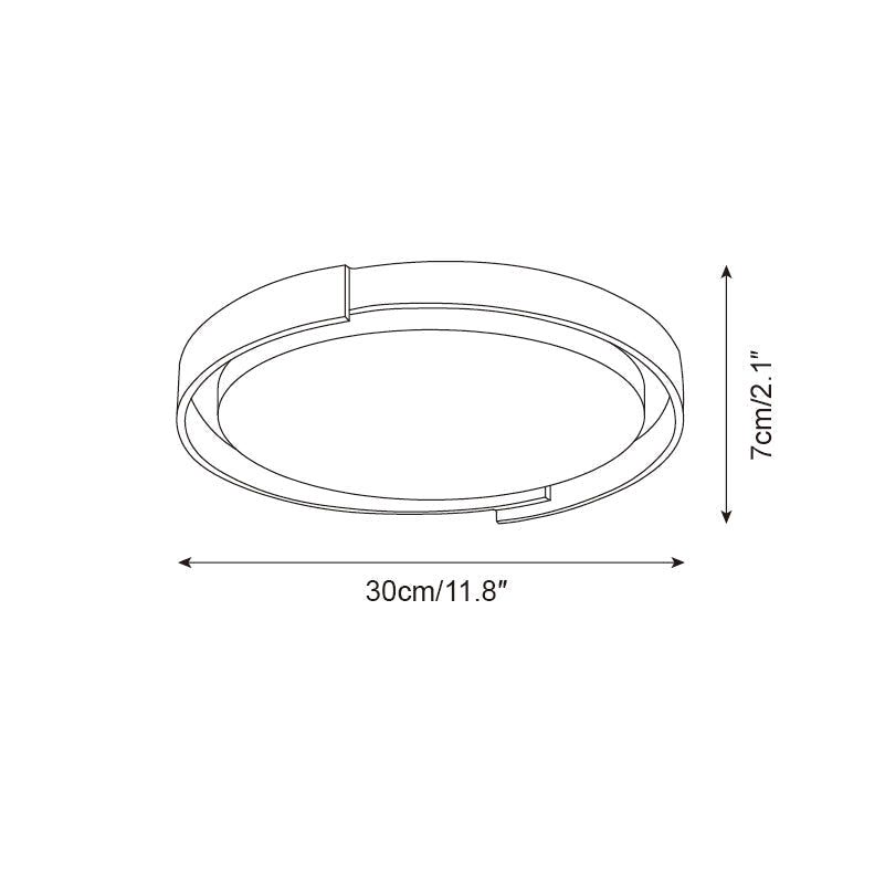 Solen Ceiling Light Minimalist Round Travertine